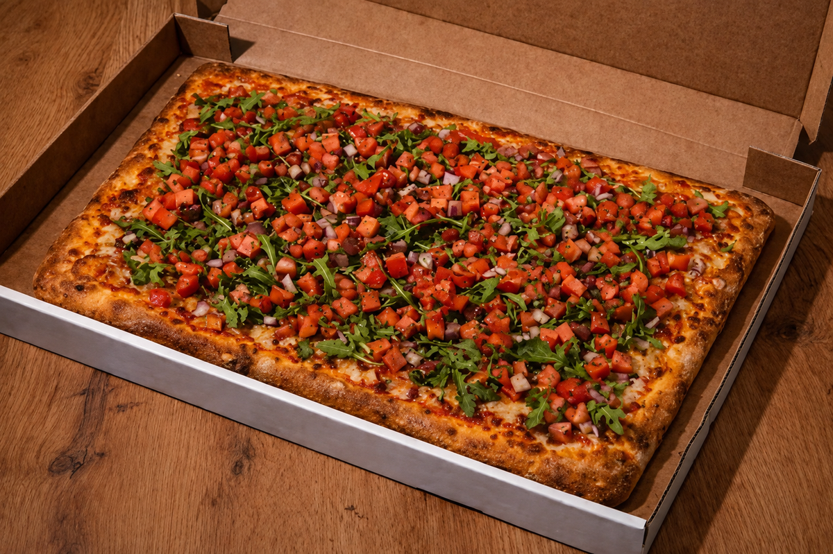 Party Pizza Bruschetta Vegana ca. 30x40cm