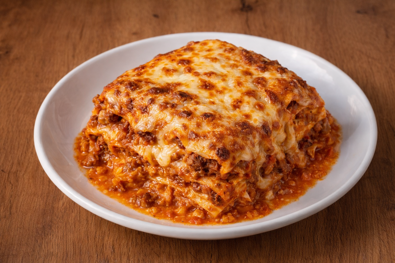Hausgemachte Lasagna Bolognese