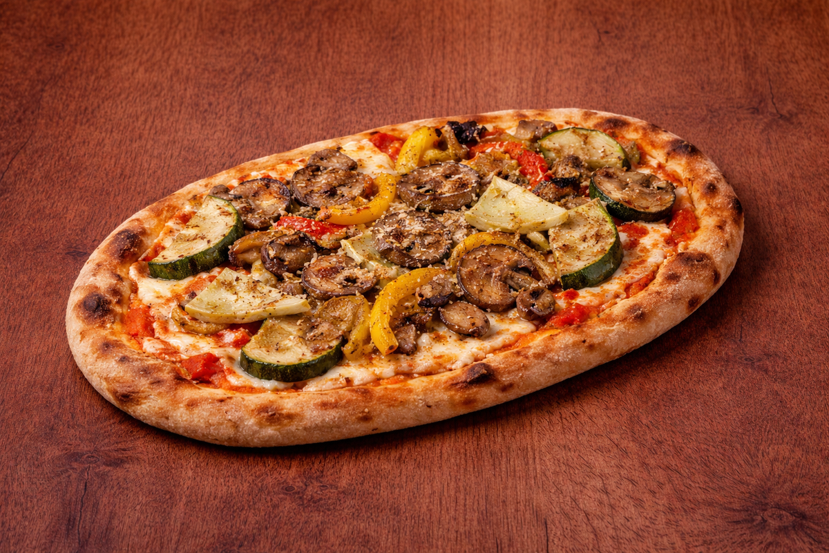 Pinsa Vegetariana Vegana ca. 30x15cm